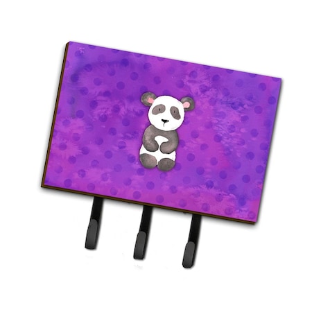 Jensendistributionservices Polkadot Panda Bear Watercolor Leash or Key Holder MI1712566